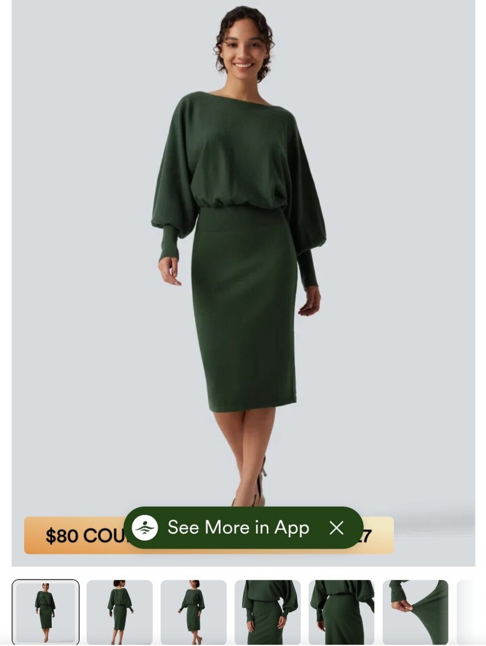 NWT Halara Sweater Dress